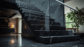 Лестница из мрамора Nero Marquina (Неро Маркина)